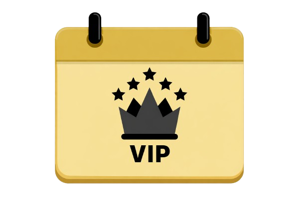 Carte de fidélité VIP couleur or